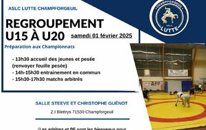 Regroupement lutte U15 à U20